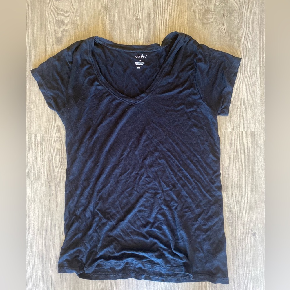 Plain Black Tee.